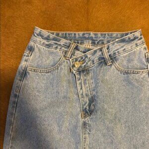 Blue Denim Women's Jeans Skirt